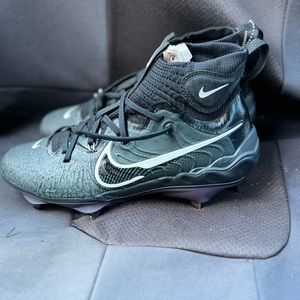 Nike Alpha Huarache NXT Size 8.5 Black Metal Baseball Cleats Zoom Air DJ6517-010